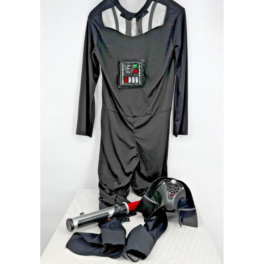 Star Wars Darth Vader Costume Set Jumpsuit Mask Lightsaber Rubies Size XL 883727
